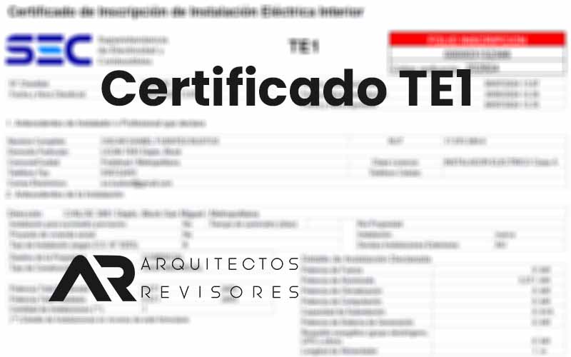 certificado TE1